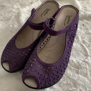 Jambu purple memory foam journey encore clogs open toe size 8